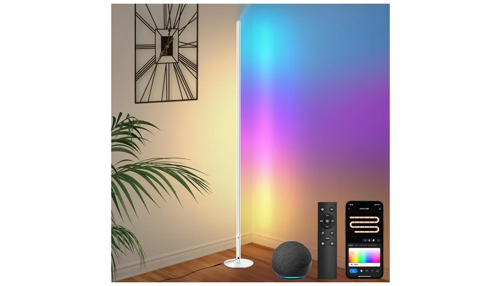 Yicenscoltd Lampadaire LED WiFi RGBCW